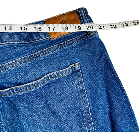 Ralph Lauren Casual Summer High Waist Shorts Raw Hem Denim Womens 22W 22+ - Picture 7 of 8